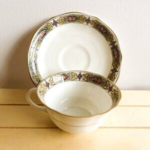 Antique Aynsley Teacup and Saucer Set, Made in England